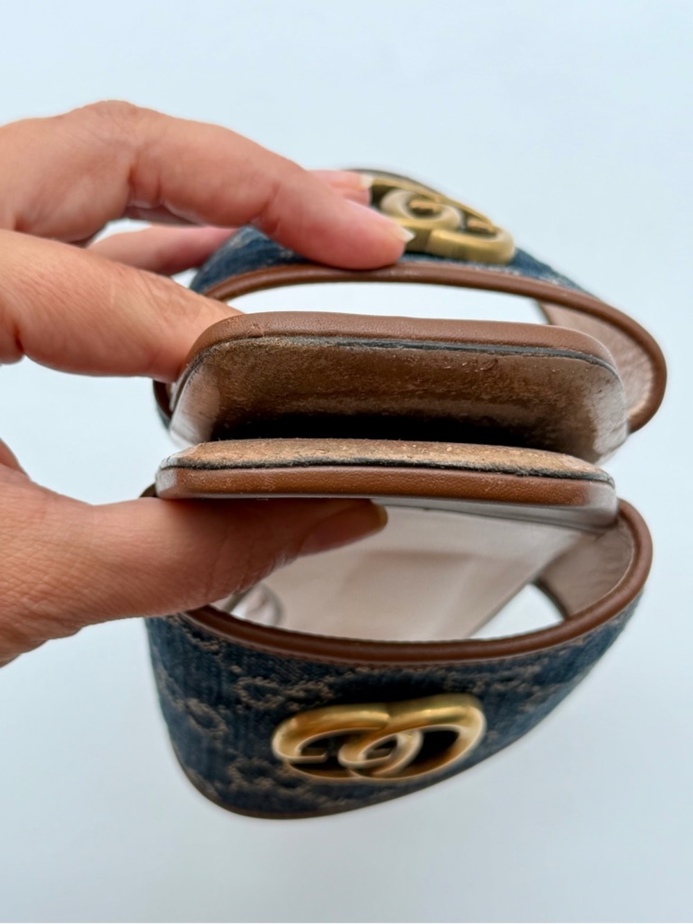 Gucci Jolie Denim Marmont GG
Monogram Miro Calfskin Slide
Sandals EU 40 US 10 - Picture 6 of 12